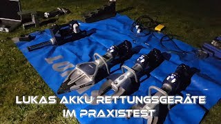 Was kann ein Feuerwehr Rettungssatz mit Akku Lukas  Edraulic rescue tools [upl. by Larcher735]