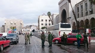 Final retreat Syrian rebels evacuate from last stronghold in Homs [upl. by Wiggins]