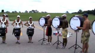 Phantom Regiment Drumline 2008 Finals day standstill run part1 [upl. by Ailerua]