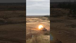 Italian C1 Ariete MBT at the shooting range [upl. by Gizela768]