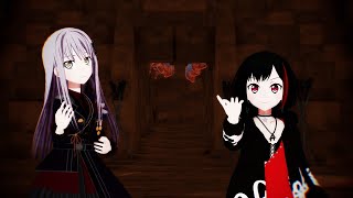 【MMDバンドリ】革命デュアリズム Kakumei Dualism【希那amp蘭】Roselia x 蘭 [upl. by Aiela]