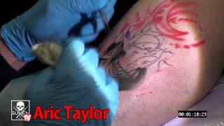 Tattoo Time Lapse  Aric Darkhorse Taylor [upl. by Eecram]