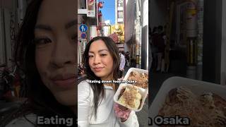 eating street food at dotonbori in osaka japan shorts [upl. by Haibot591]