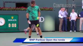 Contragolpe  Roger Federer vs Rafael Nadal BNP Paribas Open 2017 [upl. by Nnyw]