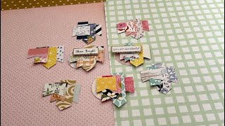 DIY Paper Banner Layered Embellishments  USE THOSE PAPER SCRAPS  Budget Craft [upl. by Annawal]