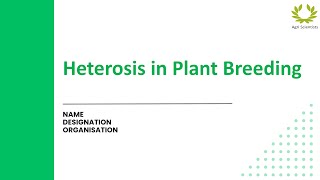 Heterosis Heterosis in Plant Breeding How to find Commercial Heterosis in Plant Breeding [upl. by Scherle16]