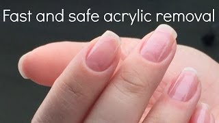 How to remove acrylic nails fast and safe  Nail tech secrets by nailcou [upl. by Sherburn]