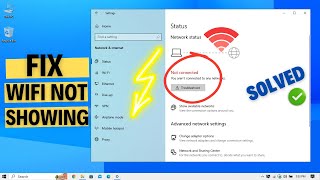 How to Fix Wifi Option Missing in Windows 10 Settings  Fix Wifi Not Showing Windows 10 [upl. by Mehsah16]