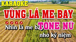 Vùng Lá Me Bay Karaoke Tone Nữ Beat Chuẩn  Đình Long Karaoke [upl. by Otrebtuc375]