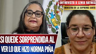 Estaba SORPRENDIDA cuando PIÑA dijo que eran 6 y no 8 VOTOS Ministra Lenia Batres [upl. by Adnohsat]