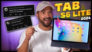 TIRANDO DÚVIDAS sobre o GALAXY TAB S6 LITE 2024 😬 [upl. by Helas]