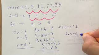 Ejercicio 1 Sucesiones cuadráticas Resultado en decimal [upl. by Eitsirhc]