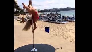 The worlds best pole dancer  Sokolova Anastasia  Pole Dance  Ibiza 2014360pmp4 [upl. by Aohk]