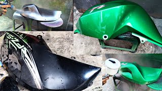 How to paint plastic parts of a motorcyclebike [upl. by Emory]