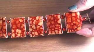 How to Make Eggshell Mosaic Bracelet by Tiffany Windsor [upl. by Vladimar]