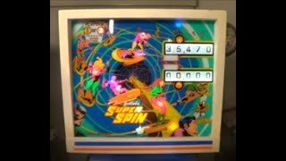 SUPER SPIN PINBALL MACHINE  BY GOTTLIEB 1977 [upl. by Isus53]