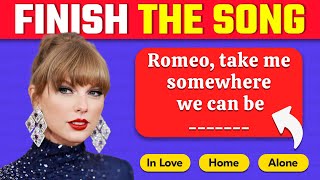 Finish The Song Challenge ❤️ 50 Famous Taylor Swift Songs [upl. by Aikemot]