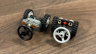 2 Options to Make Smallest LEGO Technic Steering Systems Ever [upl. by Wendie673]