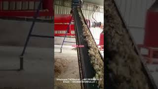 Poplar wood shavings machine Horse pad shavings machine Wood shavings pressing production line [upl. by Aynekal771]