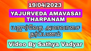 19042023 YAJURVEDA AMAVASAI THARPANAM யஜுர்வேத அமாவாஸை தர்ப்பணம் WITH TAMILENG SUBTITLES [upl. by Enimsay]