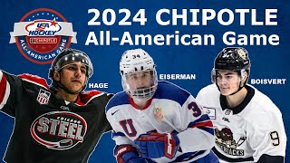 2024 NHL DRAFT ALLAMERICAN Game Highlights [upl. by Adnima790]