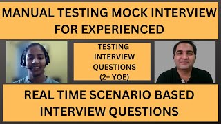 Manual Testing Interview Questions and Answers Manual Testing Mock Interview for Experienced [upl. by Abbi]