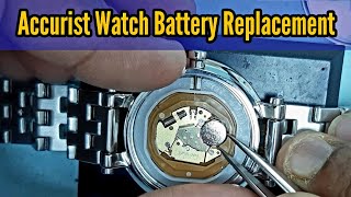 Accurist Watch Battery Replacement Tutorial Miyota GM10 Movement  Watch Repair Channel [upl. by Winnick208]