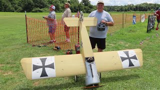 Fokker Eindecker Formation Flying at Warbirds Over Delaware 2024 [upl. by Lledor937]