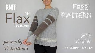 Flax Sweater Tutorial Lesson 2 German Short Rows [upl. by Harihat786]