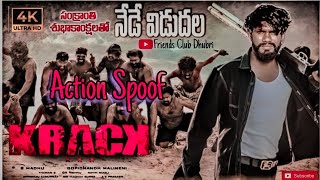 KRACK Best Climax Action spoofRavi Teja South Action Video [upl. by Nadaha]