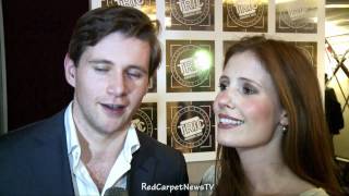 Downton Abbey Series 3  Allen Leech amp Amy Nuttall Interview [upl. by Sumedocin]