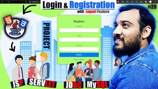 Login and Registration form in JSP amp SERVLET  JDBC  MySQL  JAVA Developer Series 🔥 [upl. by Jutta515]