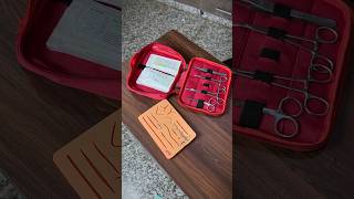 How to do suturing  Surgeons knot  Suturing kit [upl. by Chaffin930]