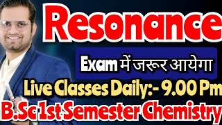 Resonance bedkdian bsc1stsemester chemistry [upl. by Effy]