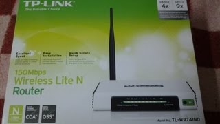 tplink wireless lite n router tlwr741nd [upl. by Anigal376]