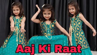 Aaj Ki Raat  Little Girl Dance Performance  Stree 2 Movie Song  Dance Cover By Hridya  Viral [upl. by Emera]