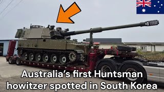 Australia’s first Huntsman howitzer spotted in South Korea [upl. by Eurydice359]