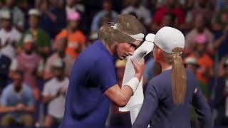 TSITSIPAS VS LEHECKA Gameplay  AO Tennis 2 Live [upl. by Ailecec]