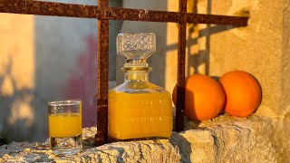 How to make ORANGE LIQUEUR Homemade in just 5 days 🍊ARANCELLO 🤪 Orange flavored liqueur [upl. by Heilner]