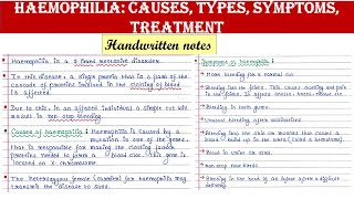 Haemophilia  Causes  Types  Symptoms  Treatment [upl. by Otsirc753]