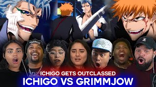 Ichigo vs Grimmjow First Fight  Bleach Ep 120 121 Reaction Highlights [upl. by Aehsan]