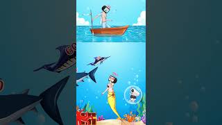 REVERSED Help TV Man Save Baby TV become Aquaman ampdestroy Evil Mermaid TV Woman shorts tvman [upl. by Ikairik]