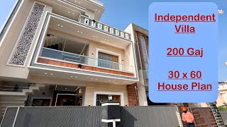 Modern House Design 30x60 Double Story 4 BHK Villa Best Interior Design House For Sale [upl. by Leizar]