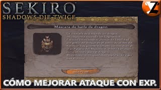 Sekiro Shadows Die Twice Localización de Máscara de Baile  Cómo mejorar poder de ataque con Exp [upl. by Leinahtan]