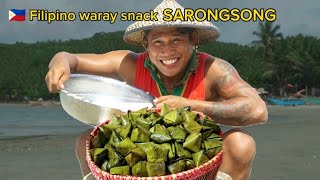 Delicacy Filipino Waray snack SARONGSONG 🥰mukbangking [upl. by Bamberger604]