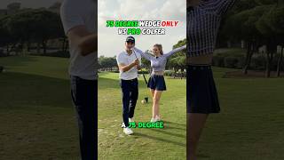 75 Degree Wedge Only Vs Pro Golfer [upl. by Cordi224]