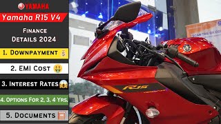 2024 Yamaha R15 V4 Finance Down Payment II EMI Down Payment amp On Road Price II EMI Price [upl. by Yeniffit]