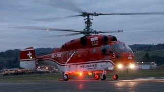 Kamov Ka32 Heliswiss Startup TakeOff amp Landing [upl. by Darbee]