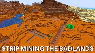 Minecraft Survival  Strip Mining The Badlands  No Commentary [upl. by Muller]