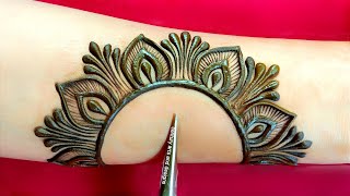 Very beautiful stylish mehndi design  easy amp simple mehndi design  mehndi ka design mehndi design [upl. by Linc415]